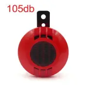 Red 12V Waterproof Loud 105dB Universal Motorcycle Car Electric Bike ATVs Horn