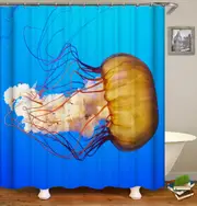 Sea Nettle Jellyfish Shower Curtain