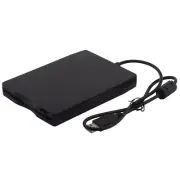 Black USB 2.0 External Floppy Disk Drive 3.5" 1.44MB For Mac Laptop Windows PC