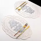 Silicone European Placemat Oval/Round Dining Mat Table Mat Wedding