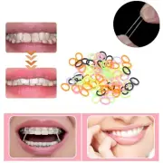 2000X Dental Orthodontic Traction Elastics Band Monkey 3/8",4.5 OZ Colorful