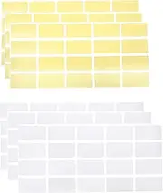 ECSiNG 200PCS Scratch-Off Stickers Peel and Stick Labels Self Adhesive Rectangle Stickers for Promo Scratch Game Surprise Gifts 100PCS Gold & 100PCS Silver