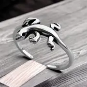 Lizard Sterling Silver Toe Ring Midi Ring