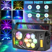 Halloween Laser Lights LED RGBW Disco Party Starry Sky Stage Lights w/Remote