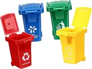 DRESSOOS Educational Boys and Girls' Mini Trash Can Set 4 Colorful Sorting Toys Develop Hand-Eye Coordination Little Garbage Truck Lovers