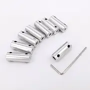 Toy Accessories 1PC Metal Coupling 3mm 3.175mm 1/8" 4mm 5mm 6mm Shaft Joint Adapter Connector Compatible with RC Boat Marine Mono RC Car Crawler Robot (Color : 2.3mm to 4.0mm)