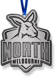 North Melbourne Kangaroos AFL Footy Metal Ornament