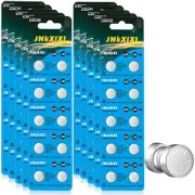 100 Pack Lr44 Ag13 357 Battery 1.5v Sr44 A76 Gp76 Lr 44b L1154c 303 Button C...