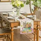 Light Luxury Easter Rabbit Table Runner Oil Proof Dining Table Cover Banquets