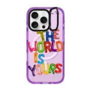 iPhone 16 Pro Impact Ring Stand Case MagSafe Compatible THE WORLD IS YOURS IPHONE CASE BY SUE TSAI