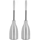 Polder Stainless Steel Toilet Brush Caddy 2 Pack Stylish Functional New