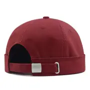 Skullcap Rolled Cuff No Visor Beanie Sailor Hat for L/xl Big Head Brimless Cap
