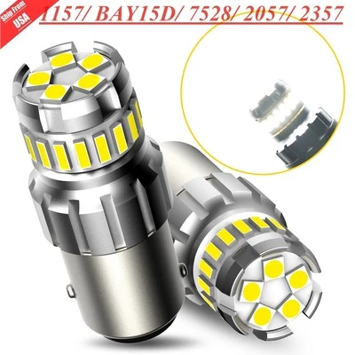 AUXITO 1157 BAY15D 7528 6500k Car LED Reverse Back Up Light Bulbs Bright 2/4/6x (for: Isuzu)