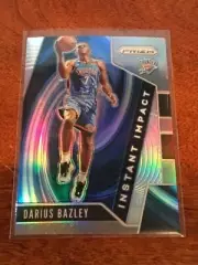 DARIUS BAZLEY 2019-20 PRIZM INSTANT IMPACT RC SILVER PRIZM #17 OKC THUNDER
