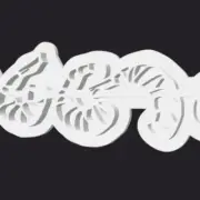 Prawn Skewer - Cookie cutter and embosser stamp set *FREE AUS POST*