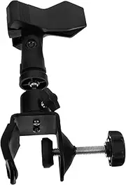 Kisangel 1 Set U Shaped Microphone Holder Clip Durable Mic Clip Mount for Secure Attachment Camera Monitor Mount Compatible for Performances and Recordings