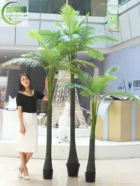 在飛比找樂天市場購物網優惠-仿真椰子樹假椰樹大型室內檳榔 樹裝飾植物盆栽客廳落地塑料綠植