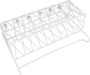 Abaodam Iron Bedside Hanging Organizer Modern Loft Bed Shelf for Student Dormitory Elegant Minimalist Design Durable Iron Bedside Basket Convenient Storage for Bunk Beds