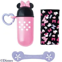 在飛比找樂天市場購物網優惠-日本 迪士尼 Disney 米妮餐巾+餐巾夾附收納盒