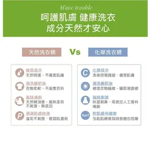 【義大利 綠森活】薰衣草全效濃縮洗衣精 1000ml(有機認證 敏弱肌適用 去汙 去漬 精油 衣物柔軟)