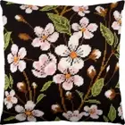 Tapestry Pillow Cover DIY kit "Cherry color" Needlepoint kit Printed canvas