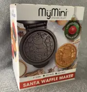 Mini Waffle Maker Machine Makes Waffles, French Toast, Hashbrowns, Santa 5 Inch