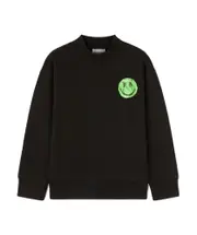 Palm Angels Kids X Smiley Crewneck Sweatshirt 12Y,10Y black