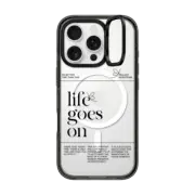 iPhone 16 Pro Impact Ring Stand Case MagSafe Compatible Life Goes On