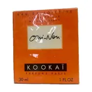 Vintage KOOKAI Oui-Non EDT Perfume Spray 30ml New with Box Sealed Unused 90s