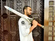 Handmade Conan Father Sword Barbarin Sword The King Sword Warrior Sword + Cover