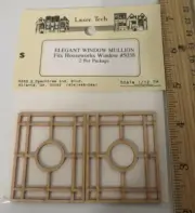 Laser Tech 1:12 Dollhouse Elegant Window Mullion #5038 2 pieces NIP #15