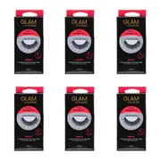 6x Manicare Glam Full-Bodied False Eyelashes/Lashes w/ Glue Set Dramatic Adele
