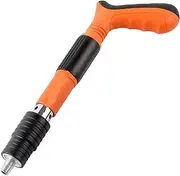 Portable Manual Nailer Staplers,Nail wall fixing tool,Woodworking, Aluminum Alloy, Wood Board4-Gear Steel Nail Gun with Nails for Red Brick & Concrete Wall