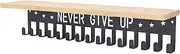 Premium Trophy and Medal Display Shelf, Metal Medal Hanger Display and Trophy Shelf with Hooks,Trophy Display Shelf for Gymnastics, Soccer, Running Race Medals Awards Rack