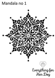Mandala 1 stencil, decoration of your furniture, craft, beehive