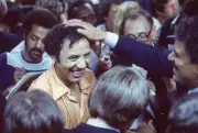finals Closeup of Seattle SuperSonics coach Lenny Wilkens victorio- Old Photo