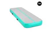 3m x 1m Air Track Inflatable Gymnastics Tumbling Mat - Green