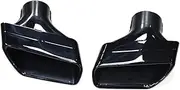 304 Stainless Steel Car Exhaust Tip Compatible For BMW G30 G31 525i 530i 528i Muffler Tip Square Nozzle Original Design Tailpipe Exhaust Tips(Black)
