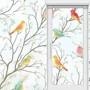 78.7''x17.7'' Window Privacy Film, Glass Window Film Non-Adhesive Static Cling Glass Film Decorative Frosted Window Clings for Home Nursery Living Room Bedroom Glass Window Doors