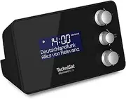 TechniSat DIGITRADIO 50 SE Radio Alarm Clock (DAB+/FM Tuner, Dimmable Display, Alarm Clock with Two Adjustable Alarm Times, Snooze, Sleep Timer, 1.5 Watt, Headphone Jack, USB Charging) Black