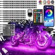 16X Motorcycle LED Light Underglow body Neon Strip bluetooth for Harley-Davidson