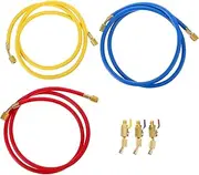 Homoyoyo Professional Automotive Tube 3pcs R12/r22/r134a Recharge Hoses