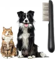 Electric Pet Comb for Fleas and Lice Removal - Rechargeable Metal Comb Safely Removes Floating Hair from Dogs, Cats, Rabbits with Long or Short Hair