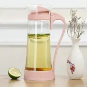 Glass Pitcher Beverage Cold Water Glass Lid Iced Tea Pitcher