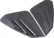 ABS Carbon Fiber Car Side Window Scoop Cover Louvers Vent Rear Window Triangle Shutters Trims Compatible for Toyota RAV4 2019 2020 2021