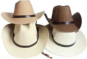 [OATIPHO] Men Straw Beach Hat for Women Mens Beach Hat Straw Hats Women para Hombres Outdoor Sunproof Boater Mens Hats Summer Couples Jewelry Mens Straw Sun Hat Mens Summer Hat Cap Pie Khaki