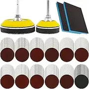 120Pcs Sanding Discs,Sanding Disc Pads 3 Inch Round Sand Paper 80-3000 Mixed Grits Sandpaper with 2 and 3inch Backer Pads Durable Sanding Pads Premium 1/4inch Shanks for Wood Furniture Finishing