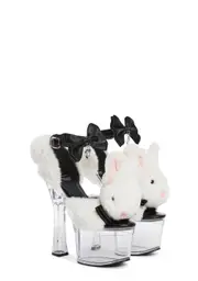 [Dolls Kill] Plush Paws Platform Heels - Playboy Bunny (Fairfax)