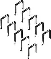 WeiLaiKeQi 10Pcs Cubicle Hangers, Cubicle Wall Hooks, with Screws Accessories Picture Hangers Partition Hangers for Bag Clothes