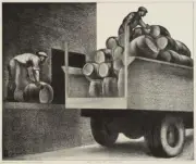At the Brewery : Louis Lozowick : 1922 : Art Print